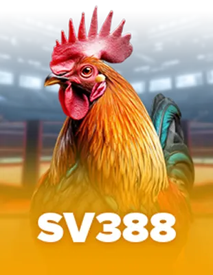 SV388 cockfight betting featured on HENGONGBET (HOB) online platform with rooster image