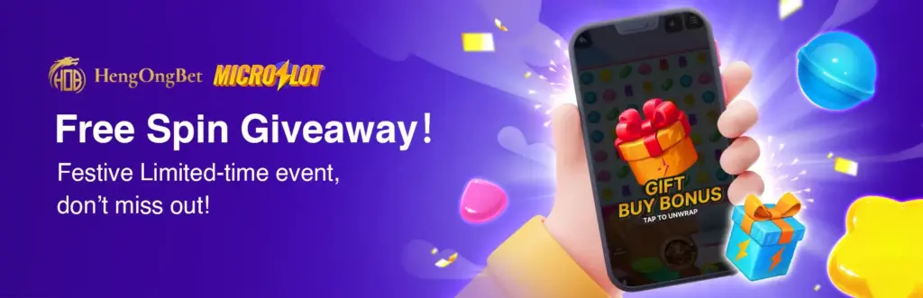 HENGONGBET Microslot Free Spins Giveaway Promotion Banner